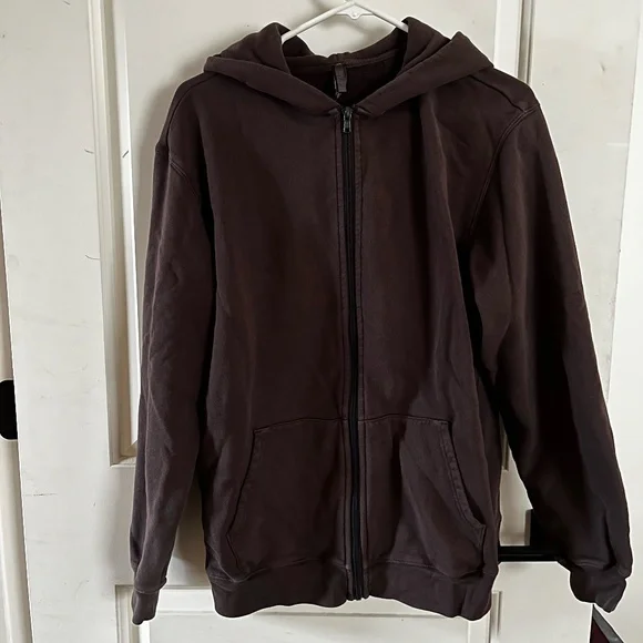 Skims French Terry Oversized Zip Up Hoodie 100% Cotton Iron Size XS - Picture 2 of 4